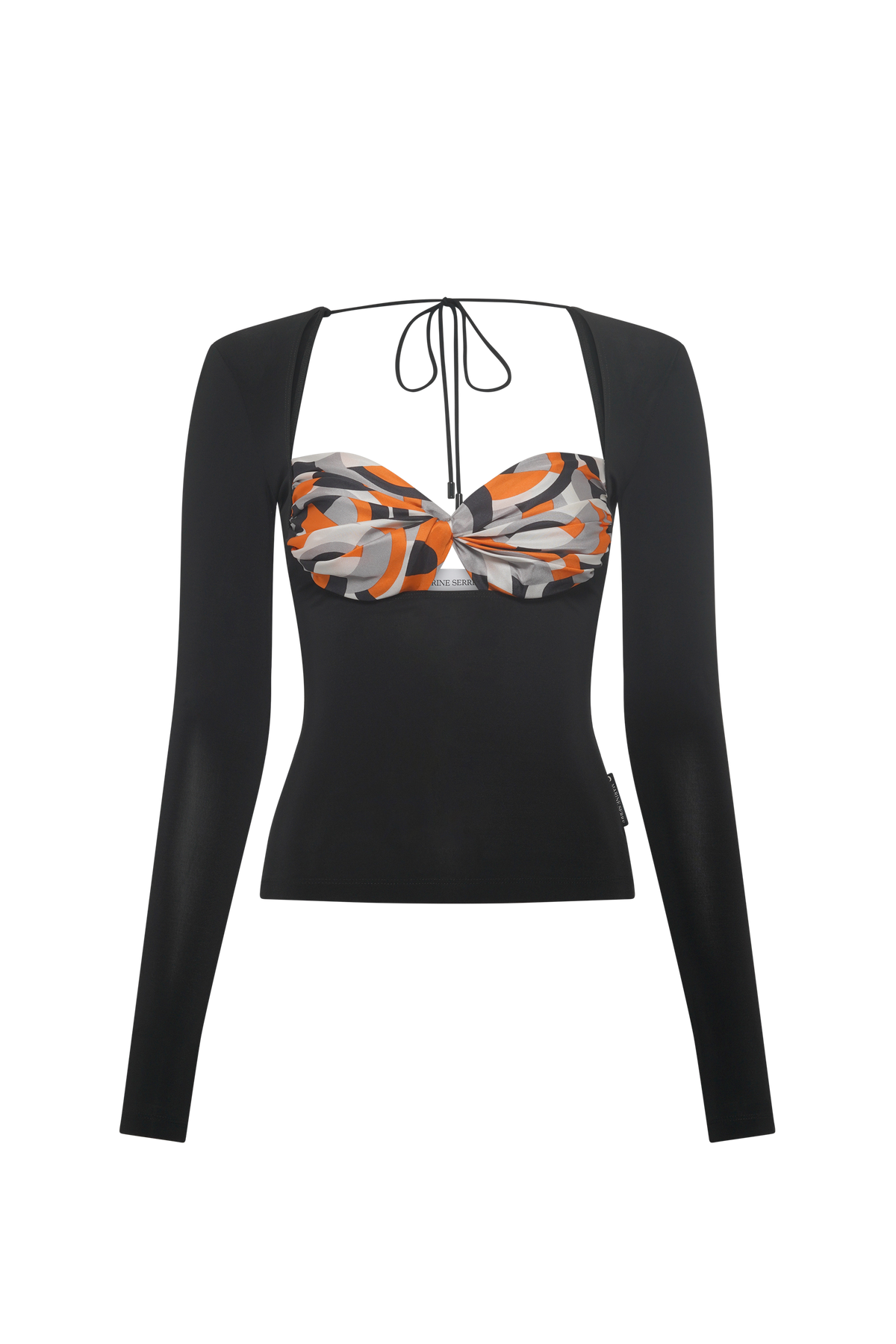 Upcycled Silk Scarves Draped Top