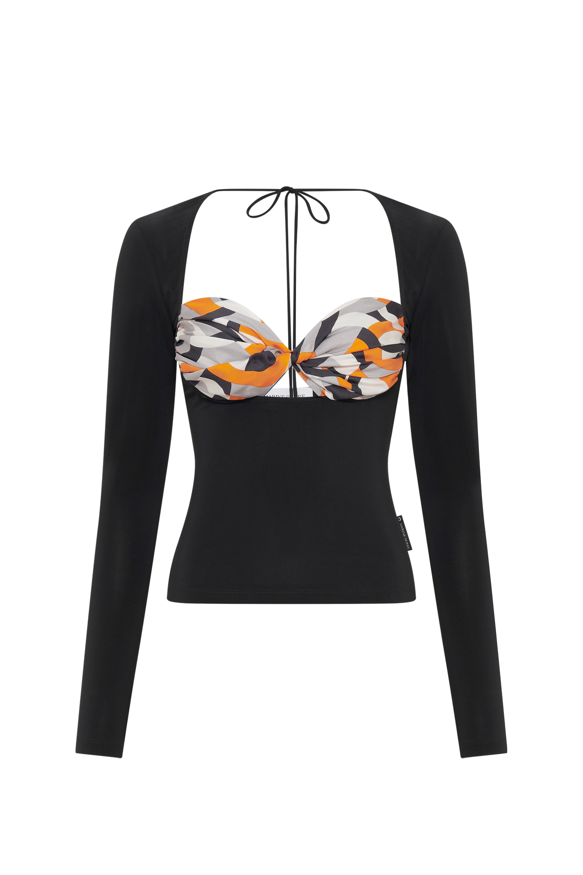 Upcycled Silk Scarves Draped Top