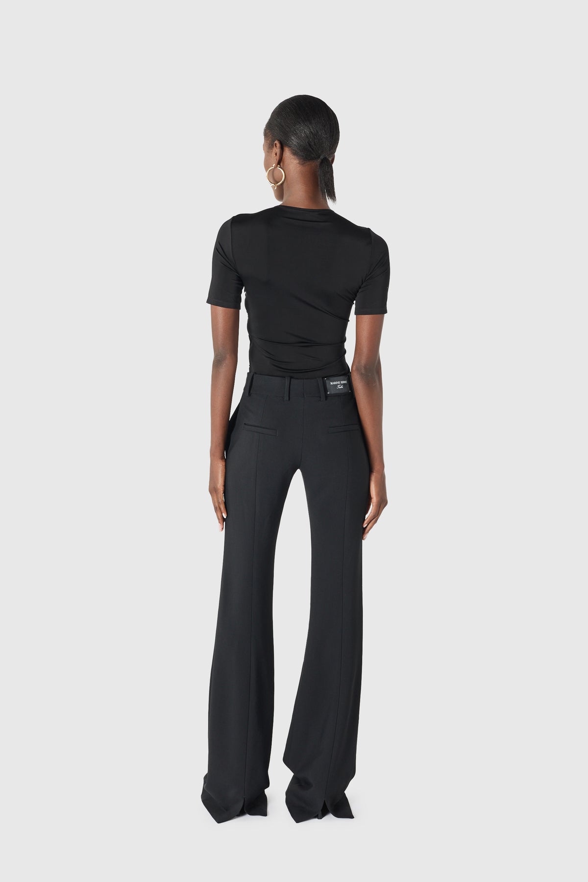 Moon gathered jersey short sleeves top, image 3 of 4
