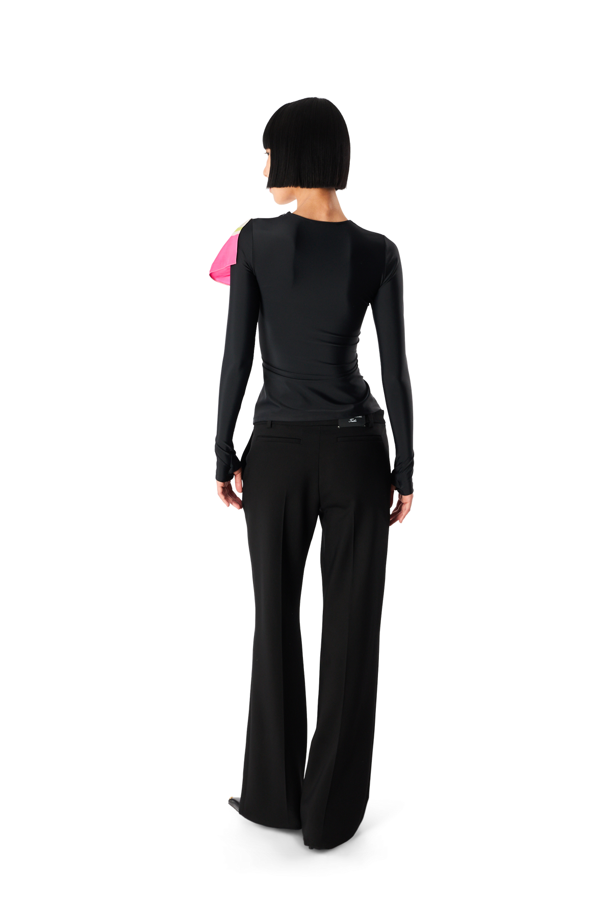 REGENERATED SILK SCARVES LS TOP