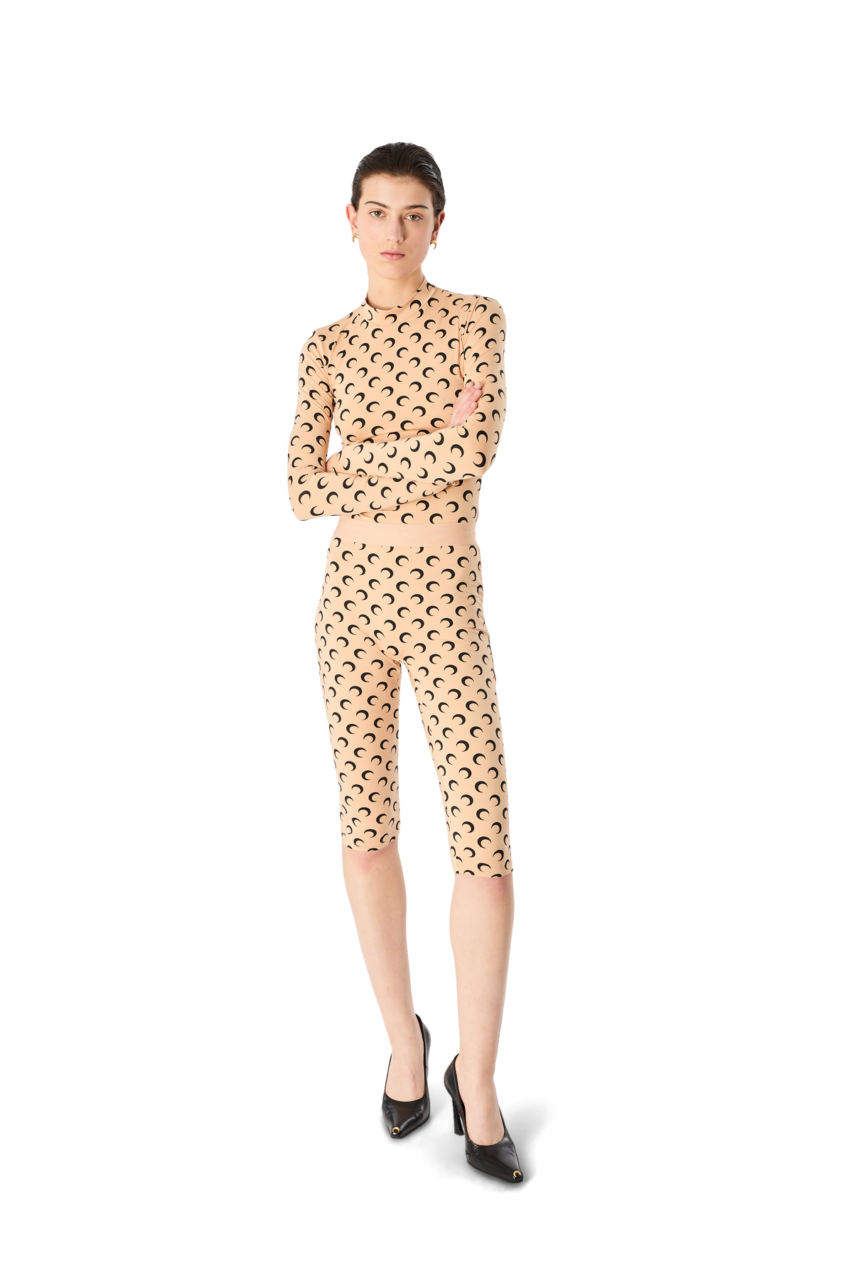 Recycled Moon Jersey Second Skin Highneck Top