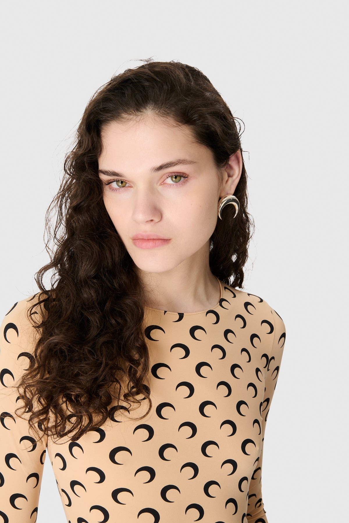 Recycled Moon Jersey Second Skin Crewneck Top