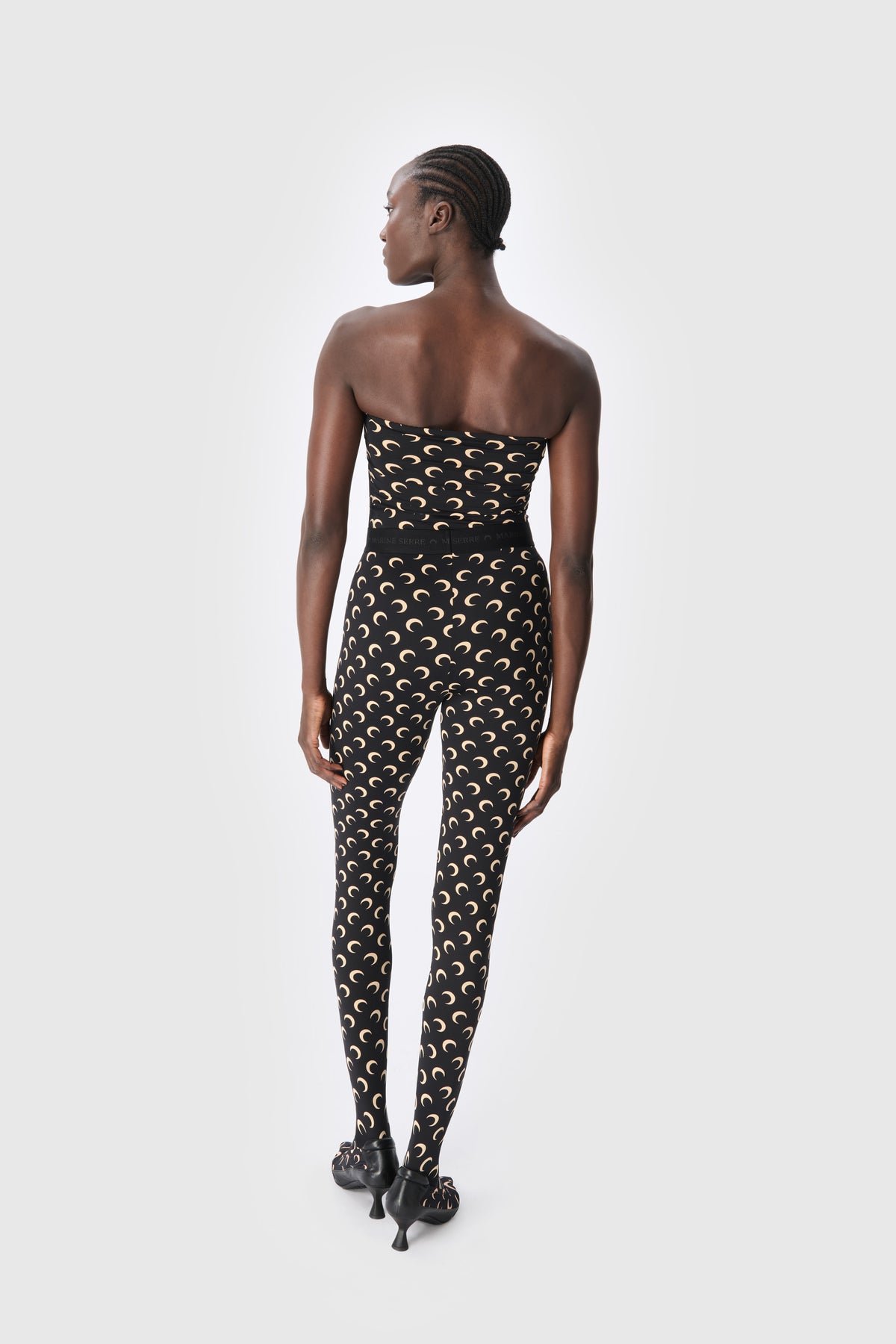 Moon Printed Jersey Second Skin Tube Top, image 5 of 7
