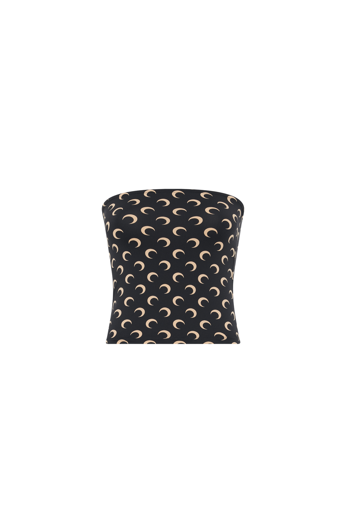 Moon Printed Jersey Second Skin Tube Top