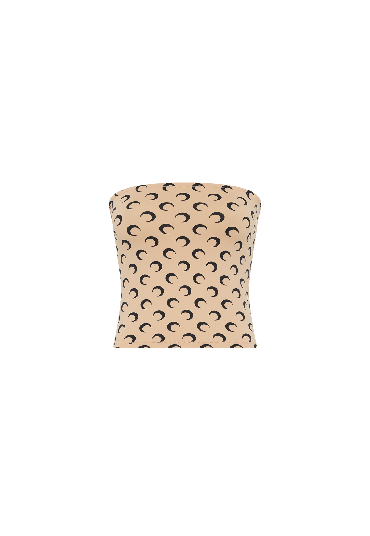 Moon Printed Jersey Second Skin Tube Top
