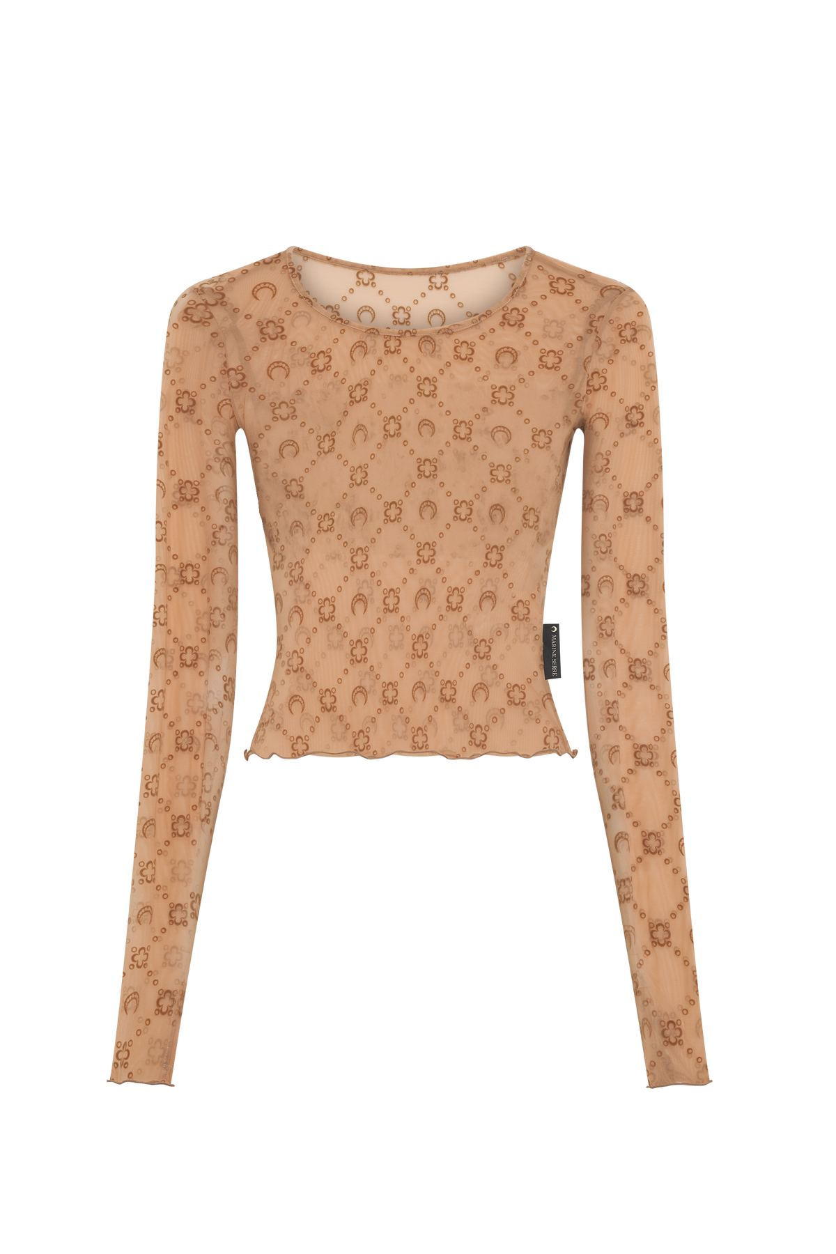Recycled Mesh Flock Second Skin Cropped Top