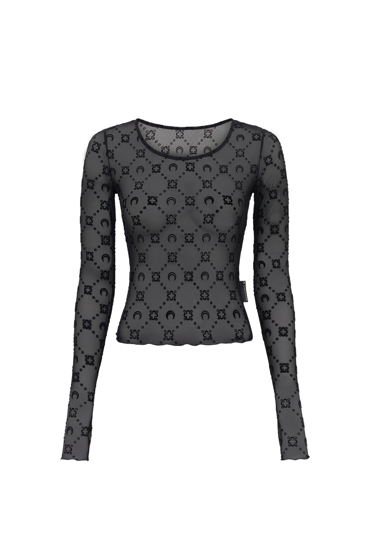 Recycled Mesh Flock Second Skin Cropped Top