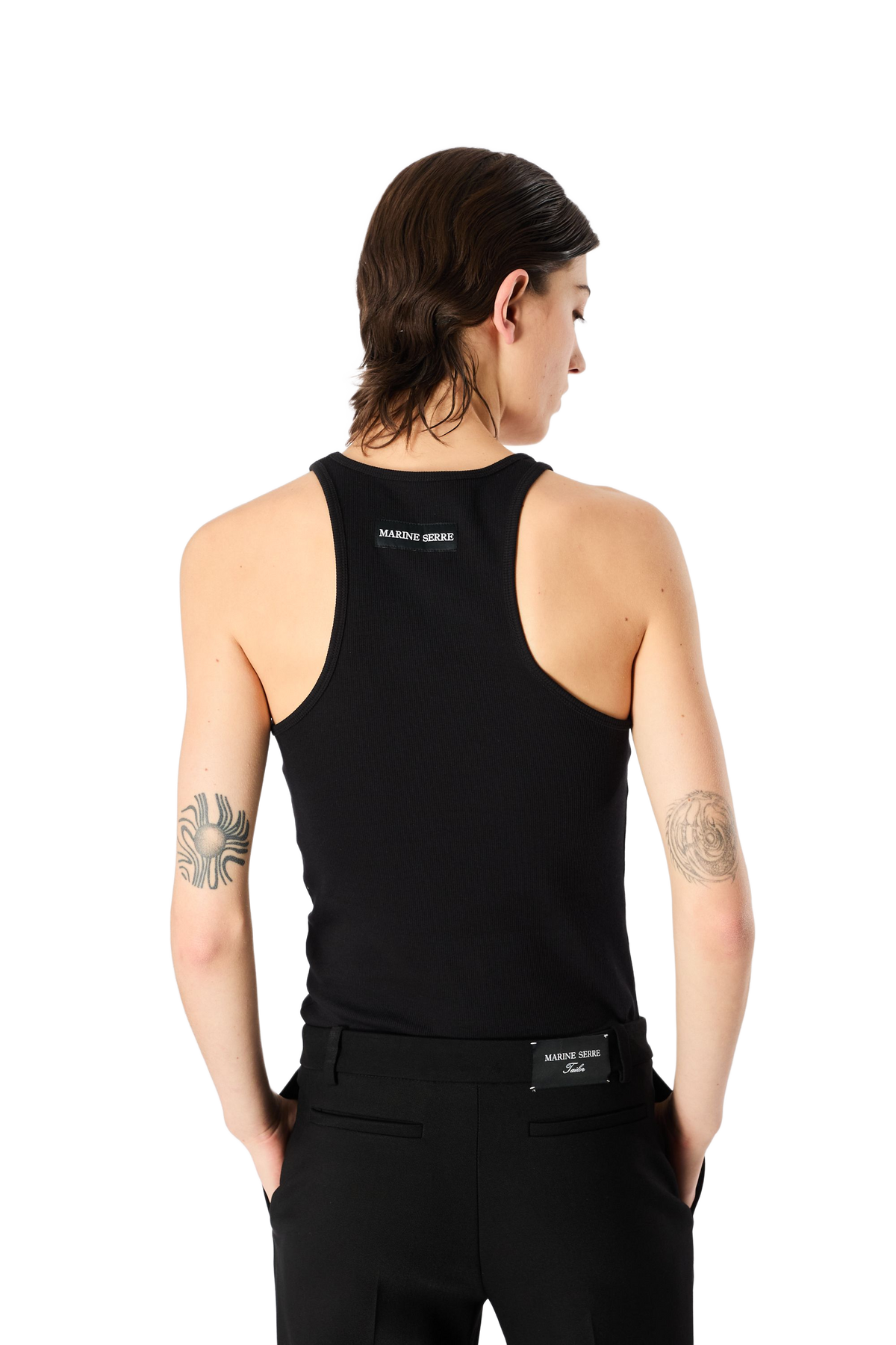 Moon Logo Ribbed Jersey Tank Top
