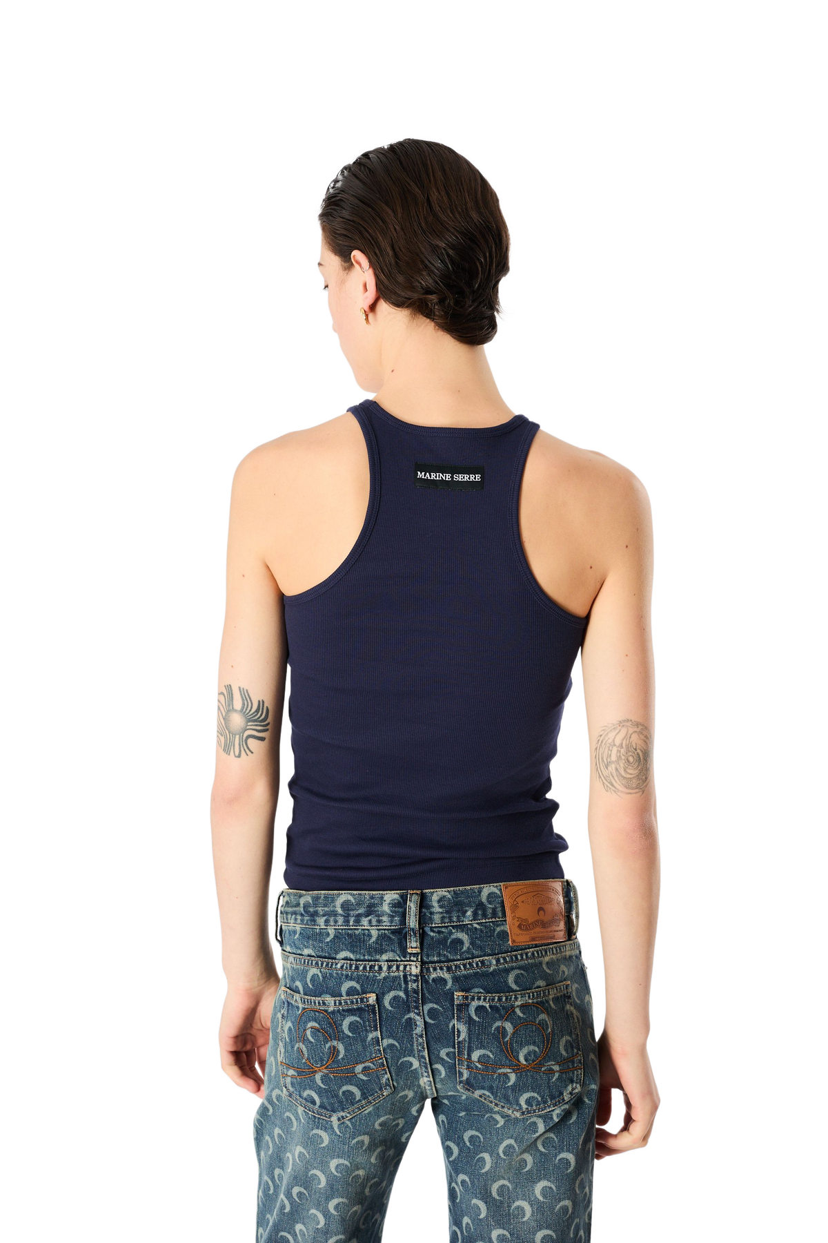 MOON LOGO RIBBED TANK TOP