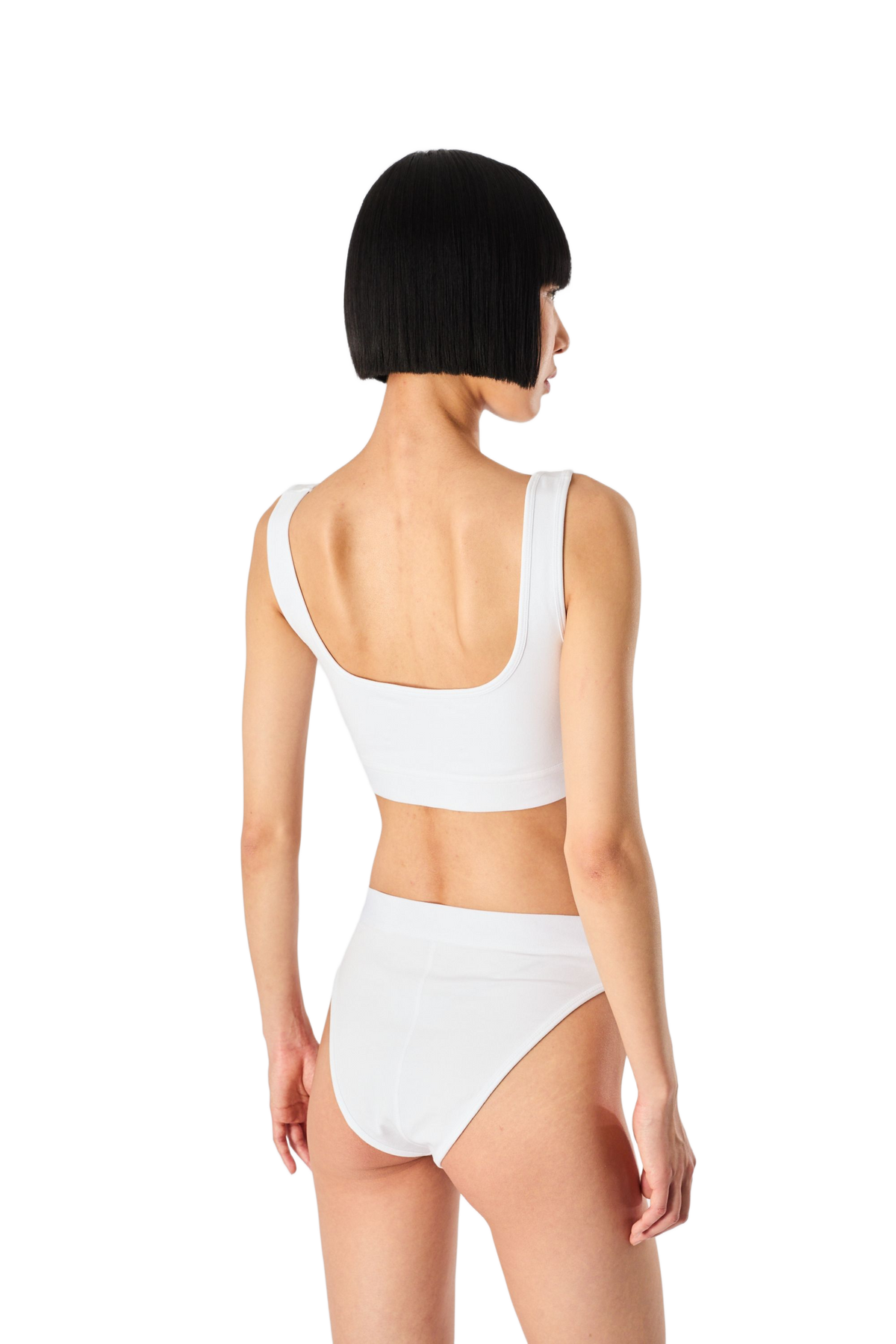 Moon Logo Stretched Jersey Sport Bra