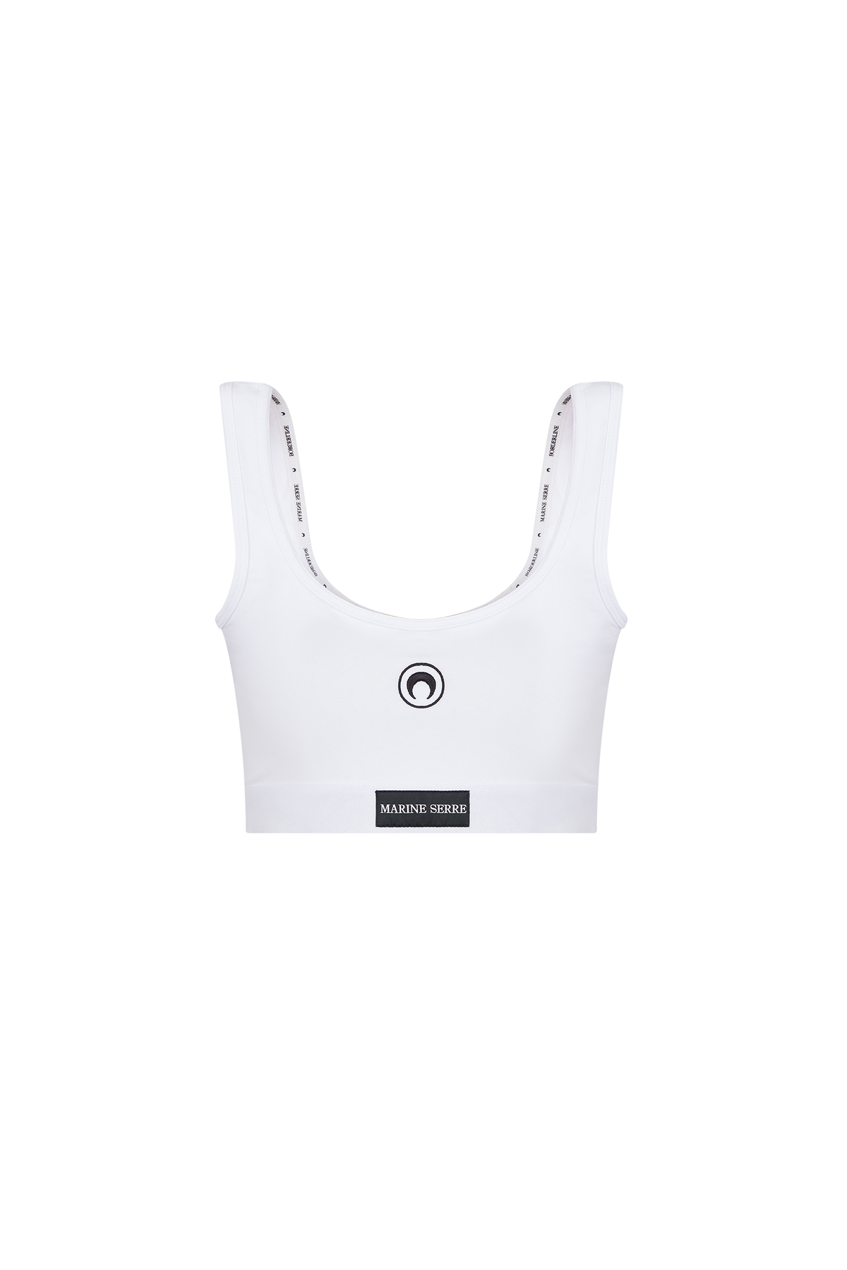 Moon Logo Stretched Jersey Sport Bra