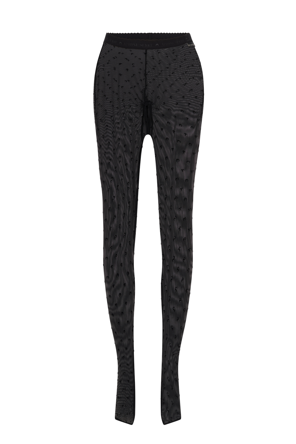Plumetis mesh tights