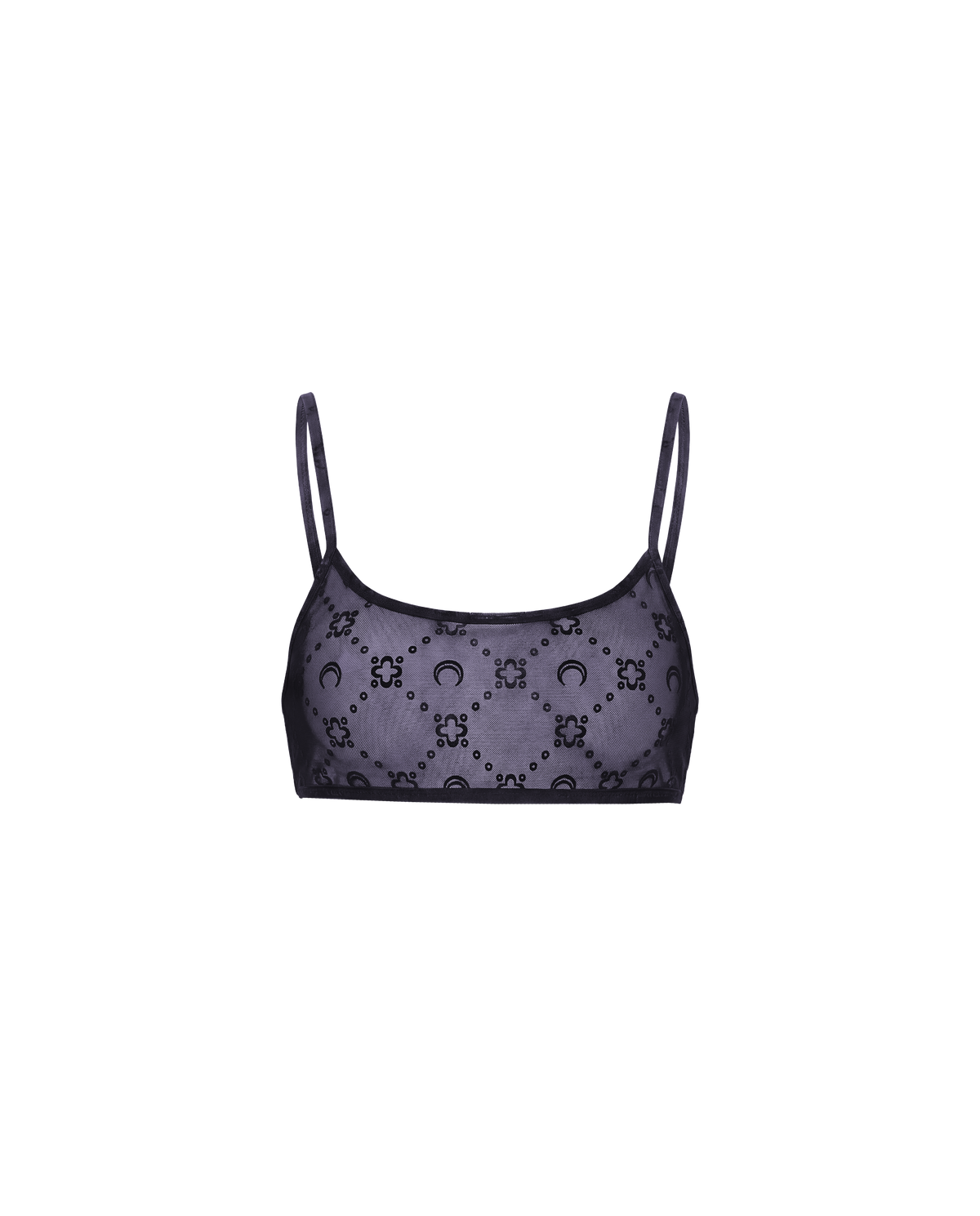 BRASSIÈRE EN MESH MOONOGRAM FLOQUÉ