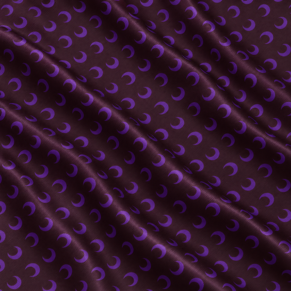 PRINTED SILK MOONOGRAM AUBERGINE