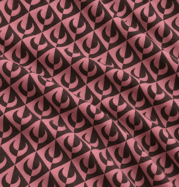 MOON LOZENGE WOOL SCARVES VIRGIN WOOL PINK