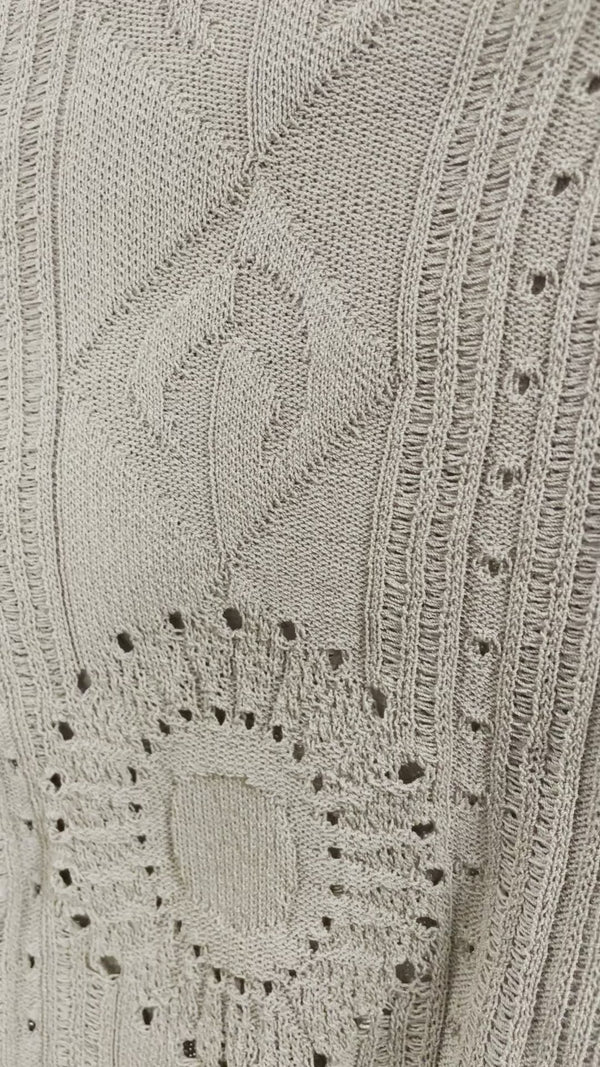 Pointelle Knit Beige