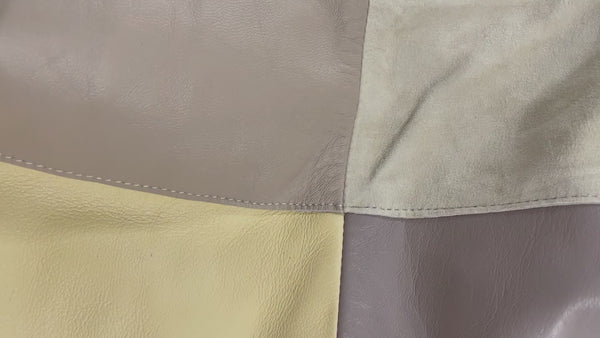 Leather and Suede Patchwork