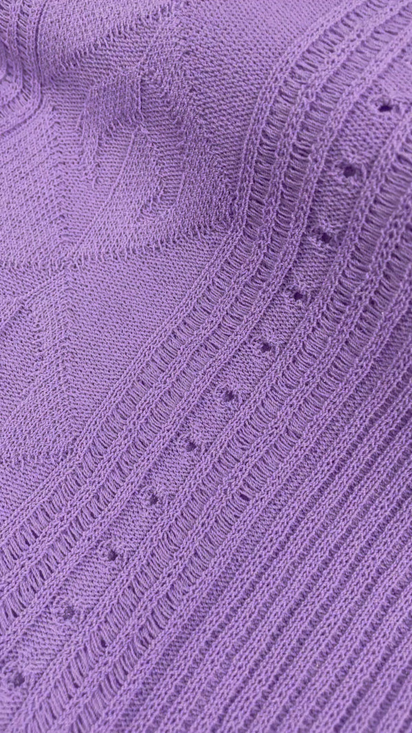 Pointelle Knit Lilac