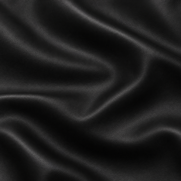 Black Smooth Leather 