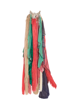 Silk Scarves Chain Bodice Dress